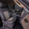 Ford Superduty Leather Seats - Dark Brown & Bisque - Front passenger wide view