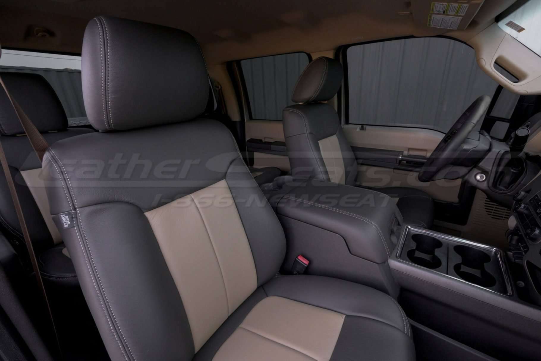 Midrange of front passenger seat