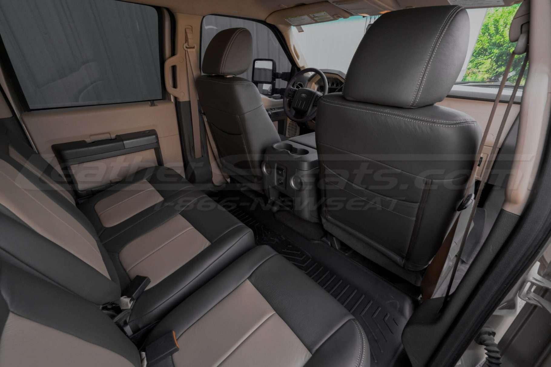 Back view of front seats from passenger side