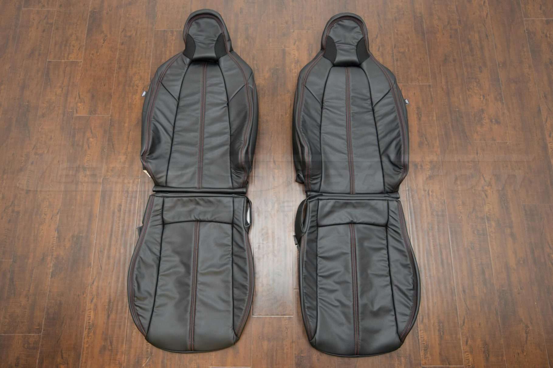 2016-2021 Mazda Miata Roadster Leather Seat Kit - Black - Front seat upholstery