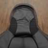 Headrest section of backrest upholstery