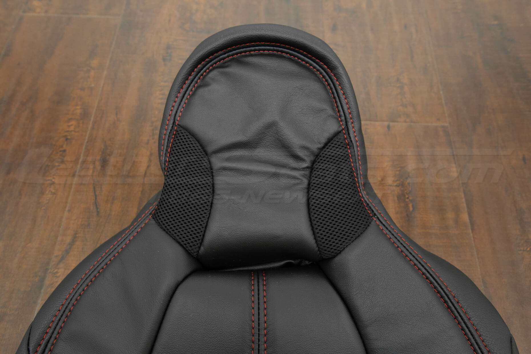 Headrest section of backrest upholstery