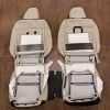 Back view of front seat upholstery and console lid cover