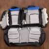 Back view of rear seat upholstery