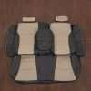 Kia Optima Leather Seat Kit - Black & Ivory - Rear seat upholstery with armrest and bolsters
