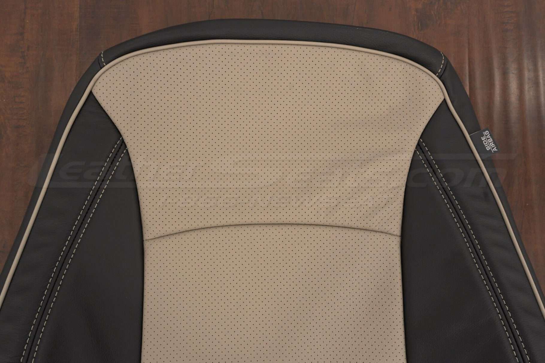 Upper section of front backrest