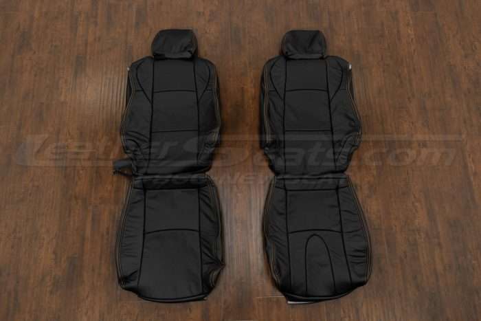 Nissan 350Z Leather Sat Kit- Black - Front seat upholstery