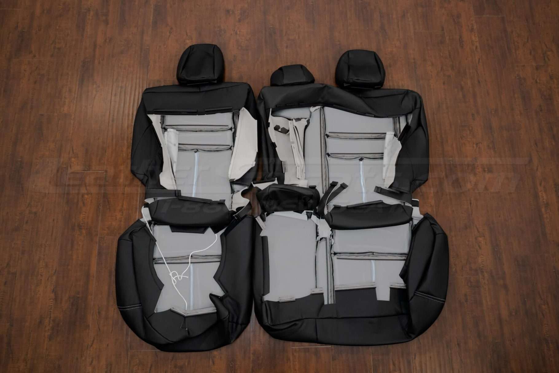 Back view of rear seat upholstery