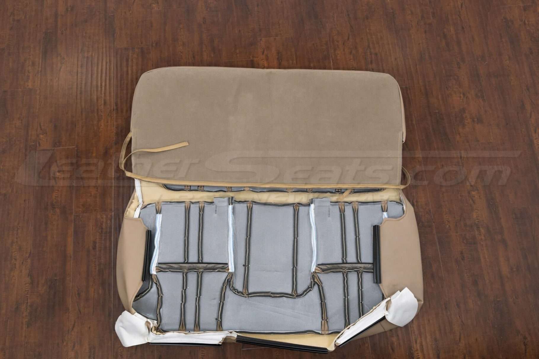 Back view of third row upholstery