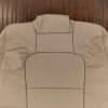 Upper section of front backrest upholstery
