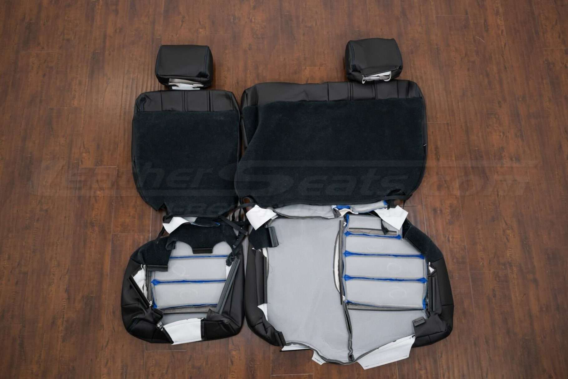 Back view of rear seats