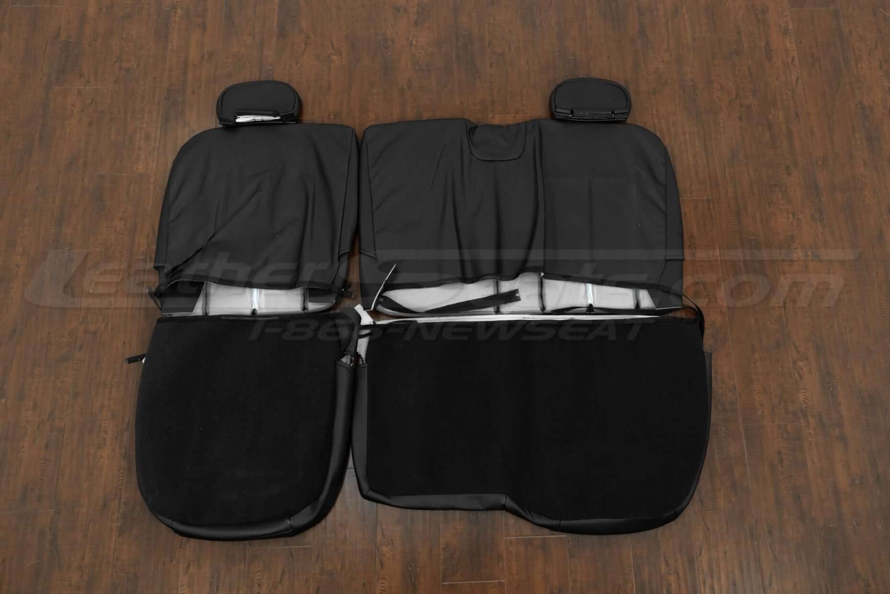 Back view of rear seat upholstery