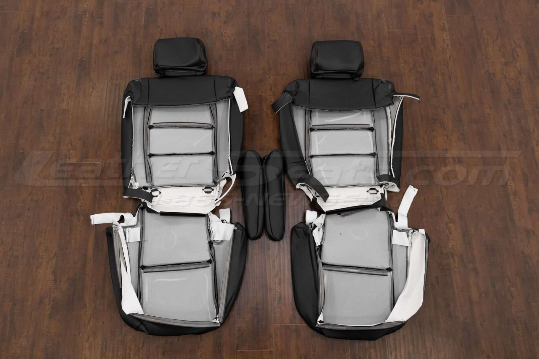 Back view of middle row upholsteryl