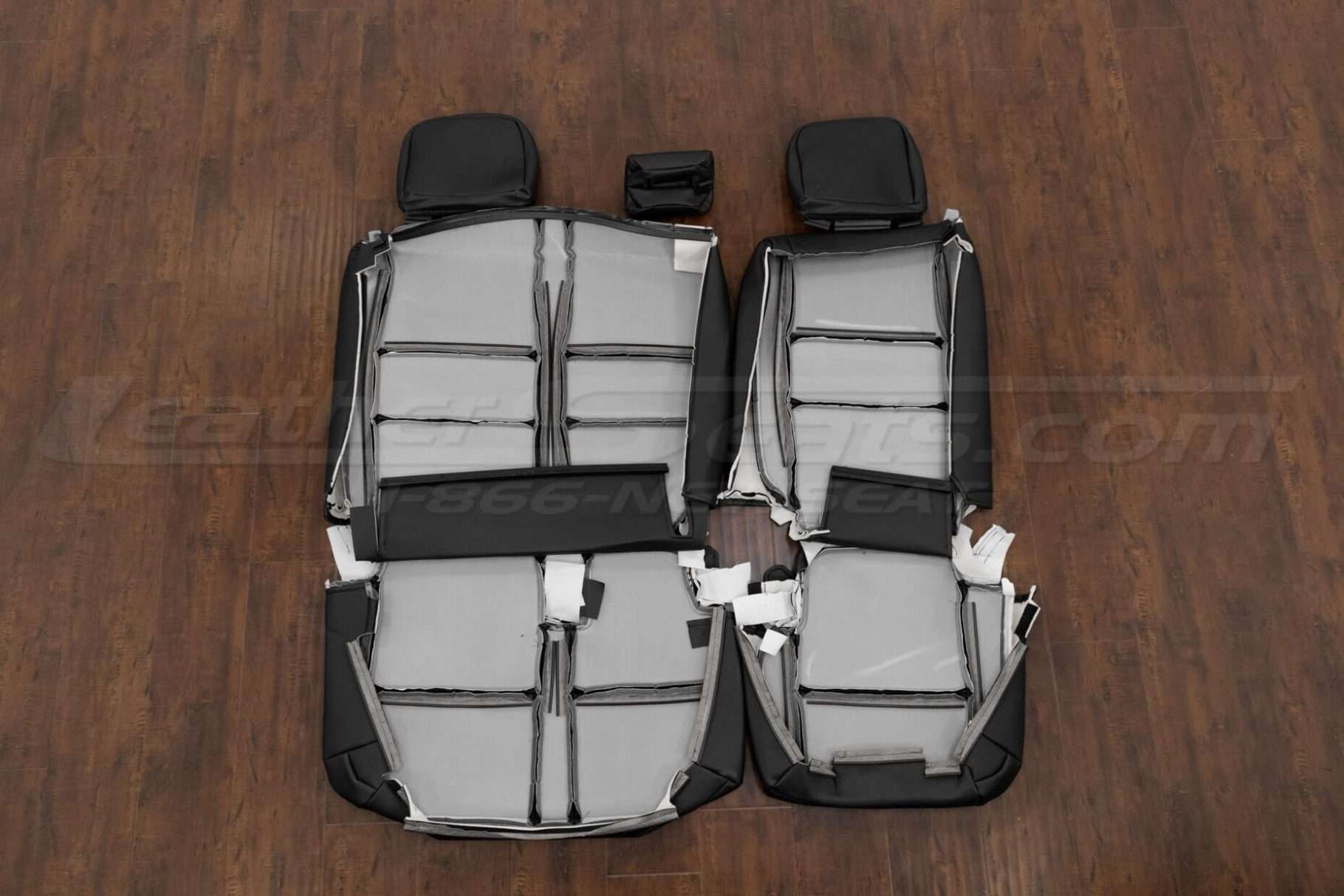 Back view of third row upholstery