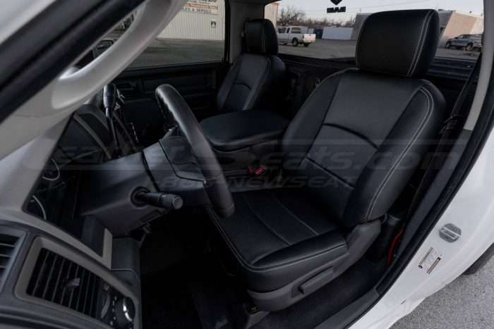 Dodge Ram Leather Seats - Black - Front Driver seat alternative angle