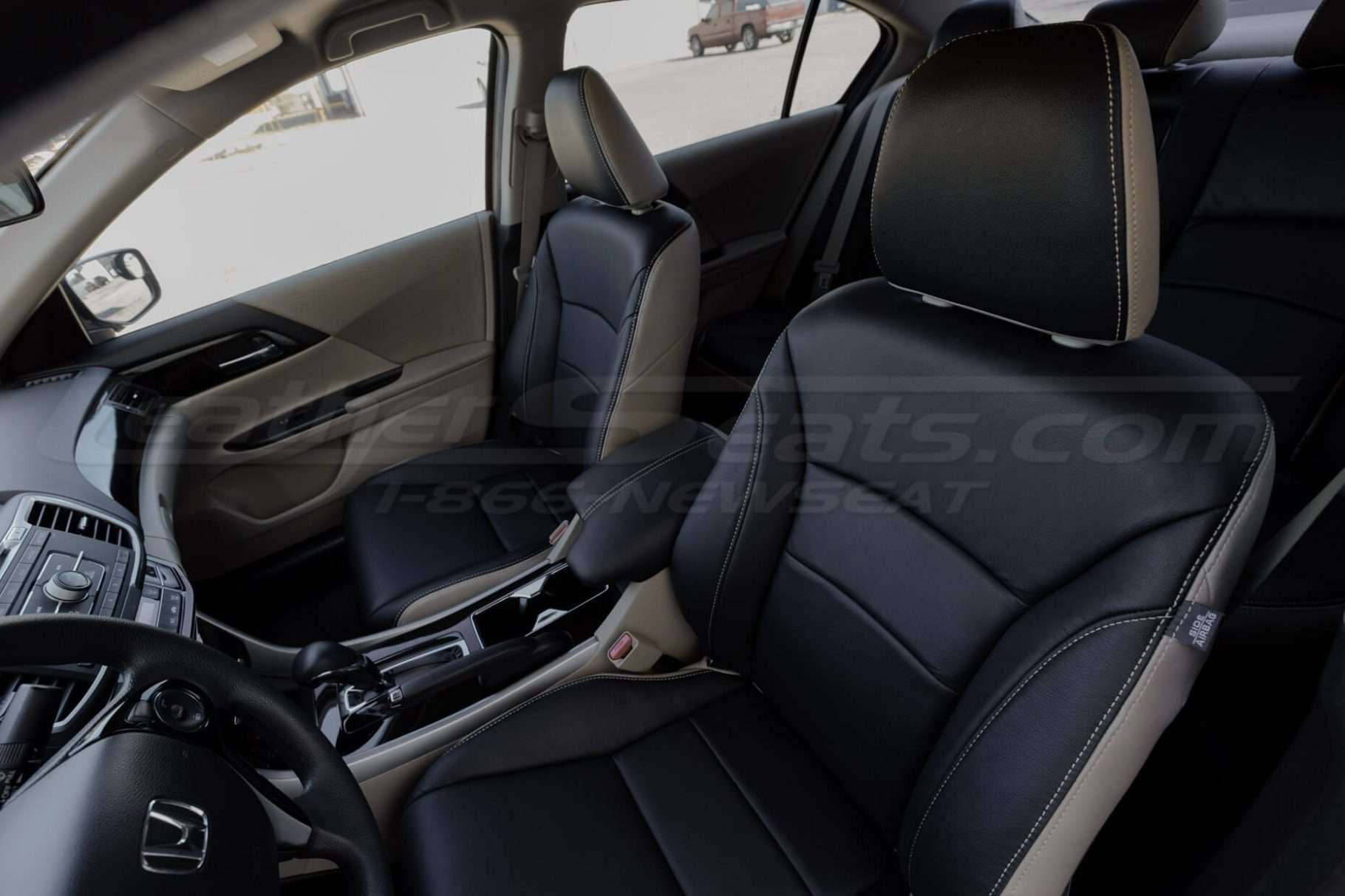 Front backrest section of front driver seat