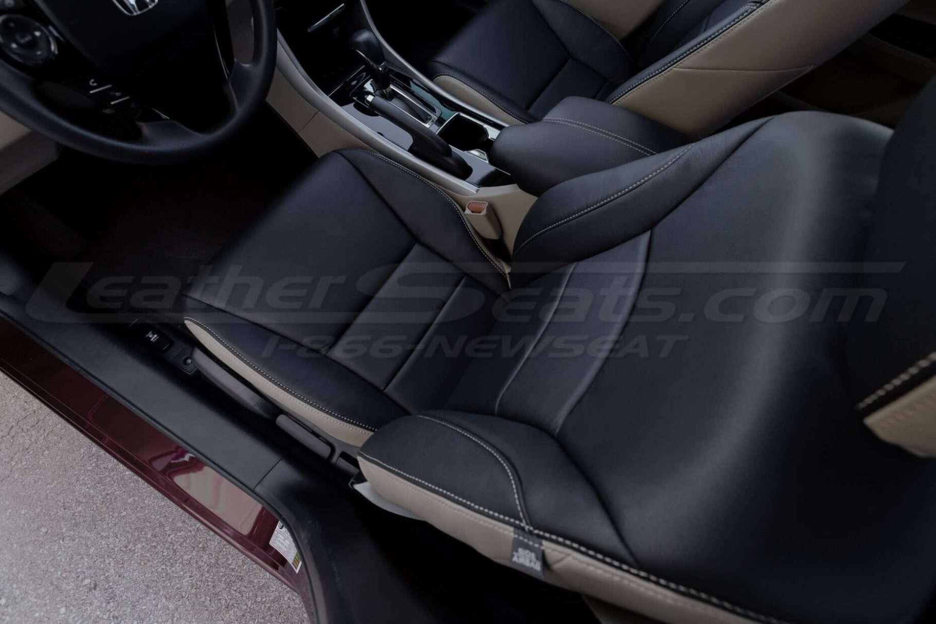 Top down view of front driver's seat