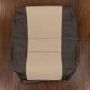 Tundra front backrest upholstery in Java and Ivory