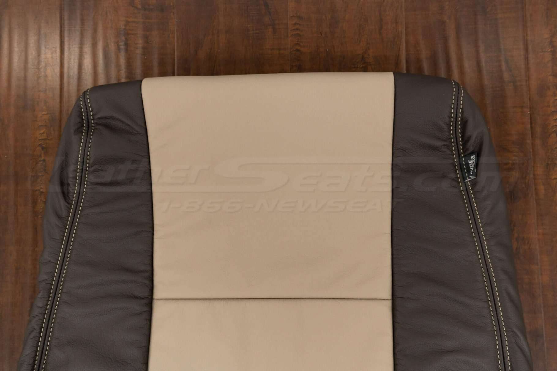 Upper section of front backrest