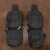 Jeep Wrangler Quilted Leather Seat Kit - Black - Front seat upholstery