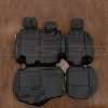 Jeep Wrangler Quilted Leather Seat Kit - blacck - Rear seat upholstery