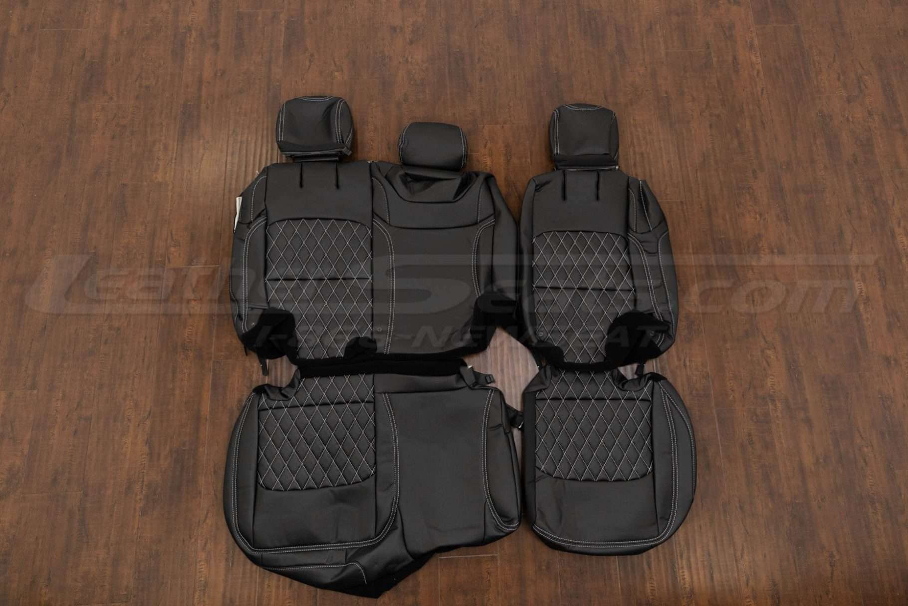 Jeep Wrangler Quilted Leather Seat Kit - blacck - Rear seat upholstery