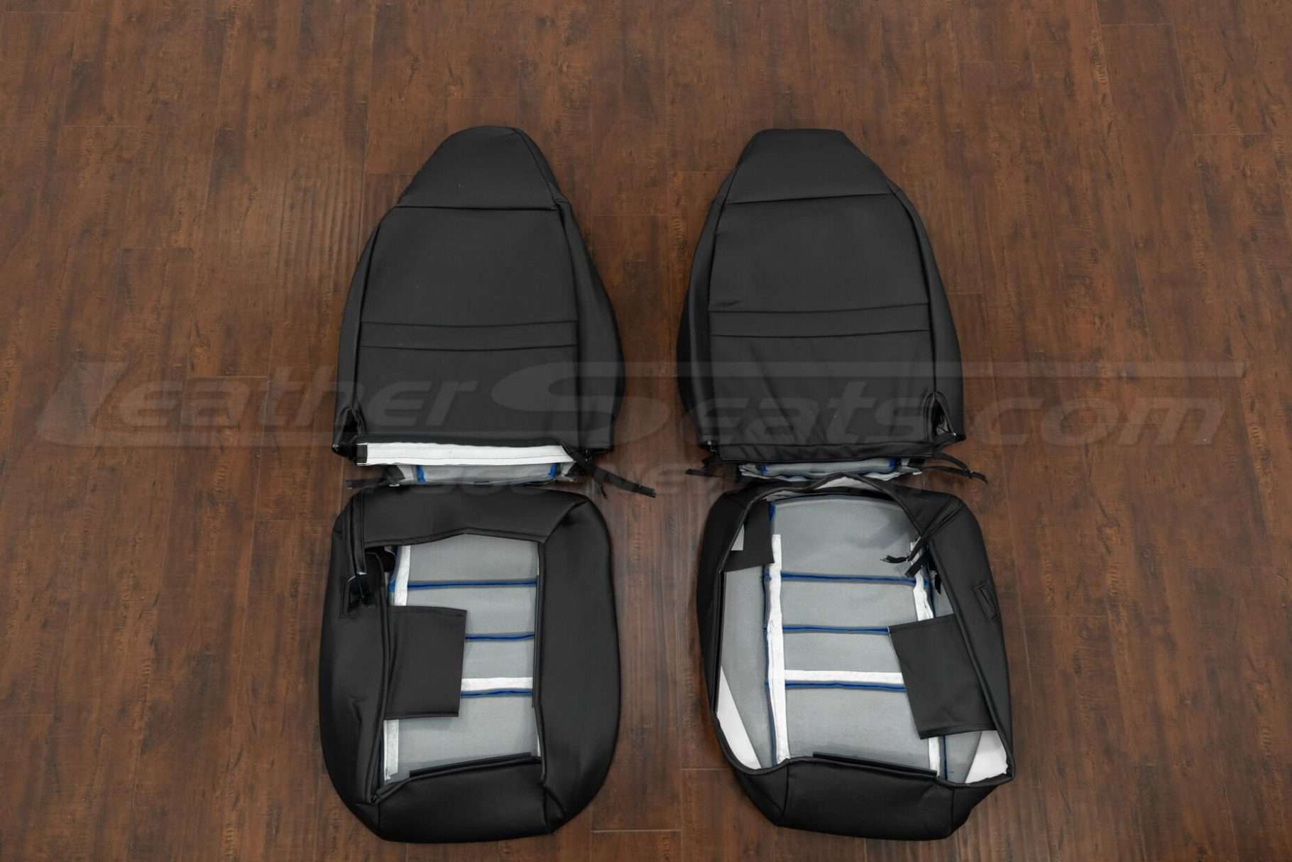 Back view of front seats