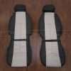 GMC Sierra Leather Seat Kit - Black & Dove Grey - Front seat upholstery