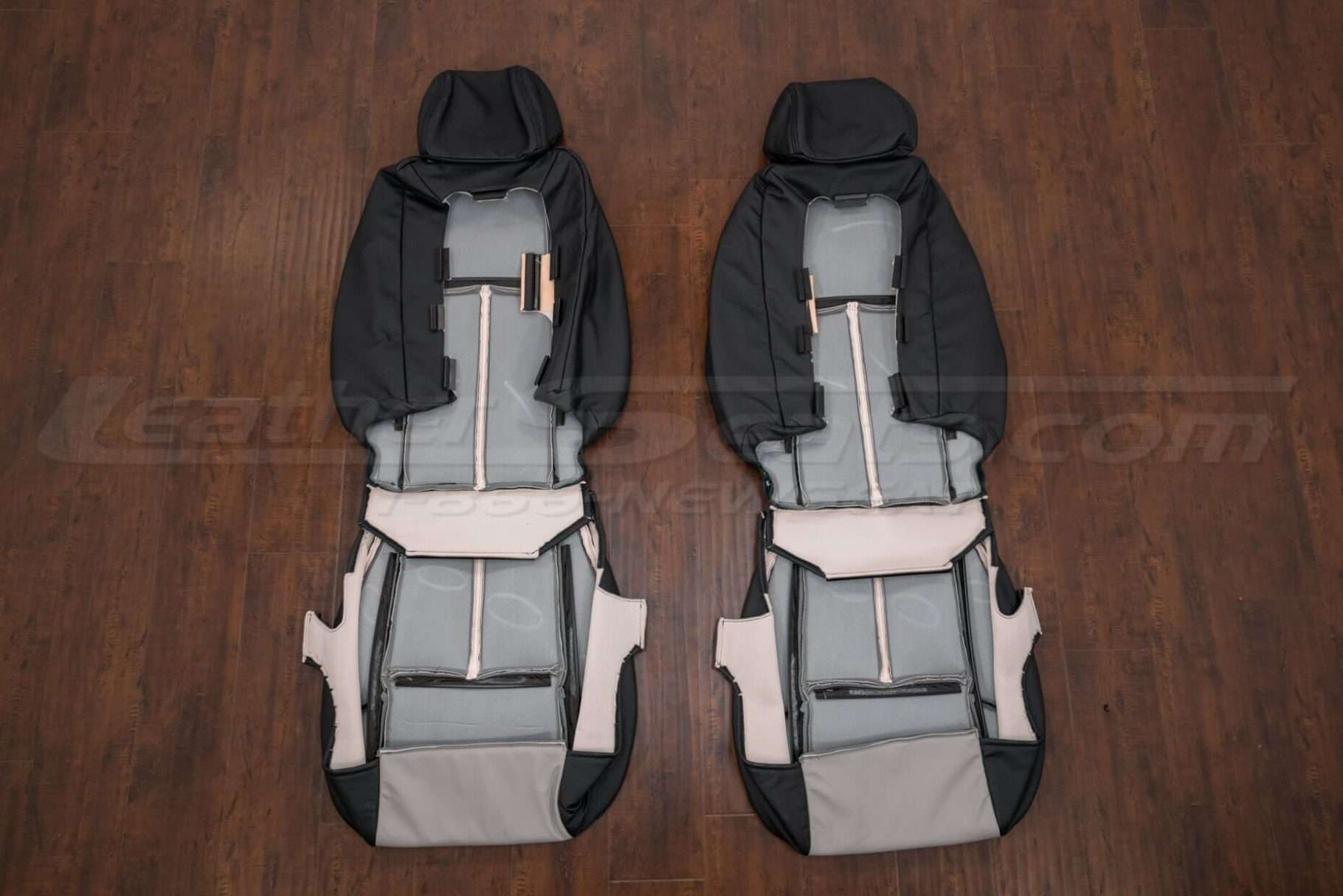 Back view of front seats