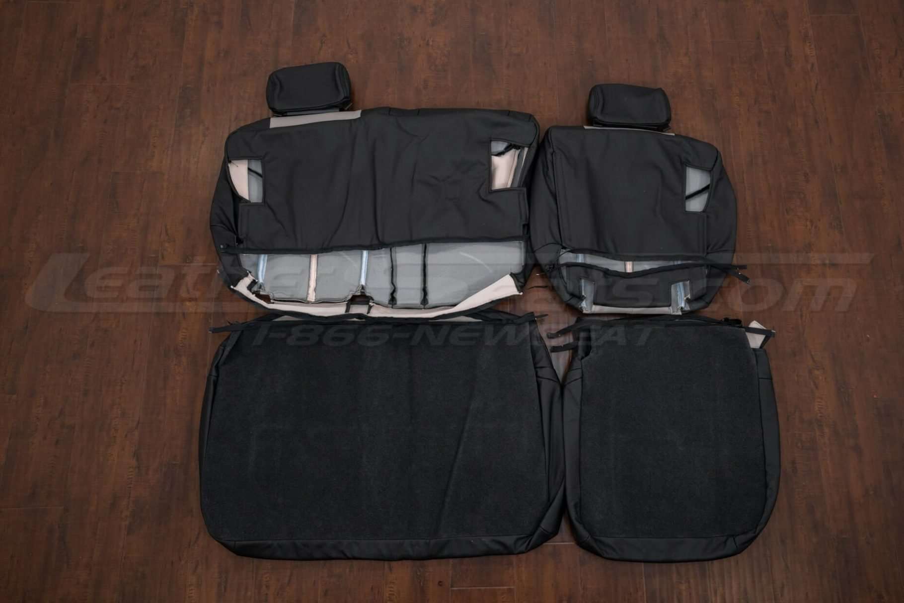 Back view of rear seat upholstery