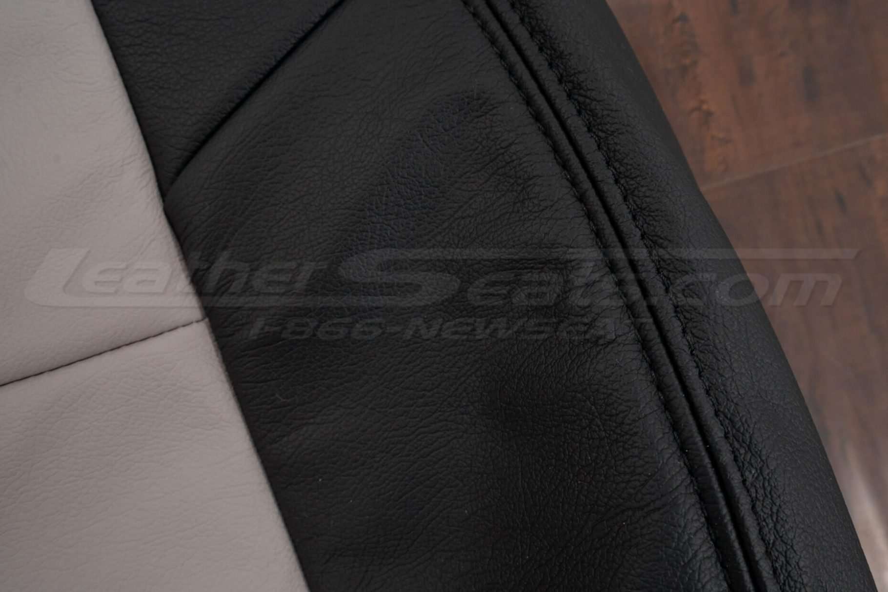 Black double-stitching