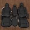 Toyota Sienna Leather Seat Kit - Black - Middle Row upholstery with armrests