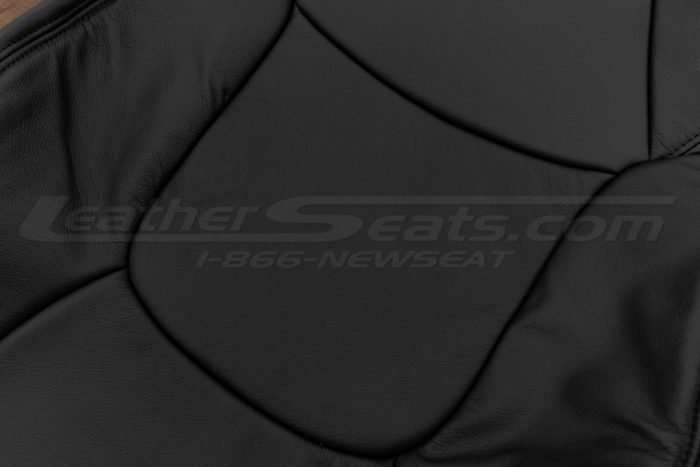 Leather texture of front backrest