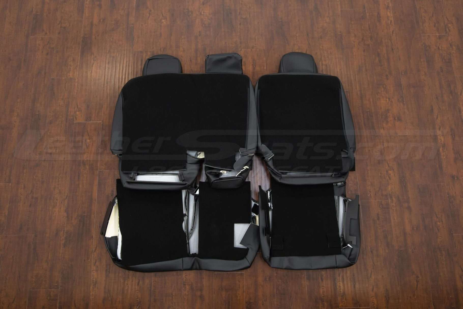 Back view of middle row upholstery