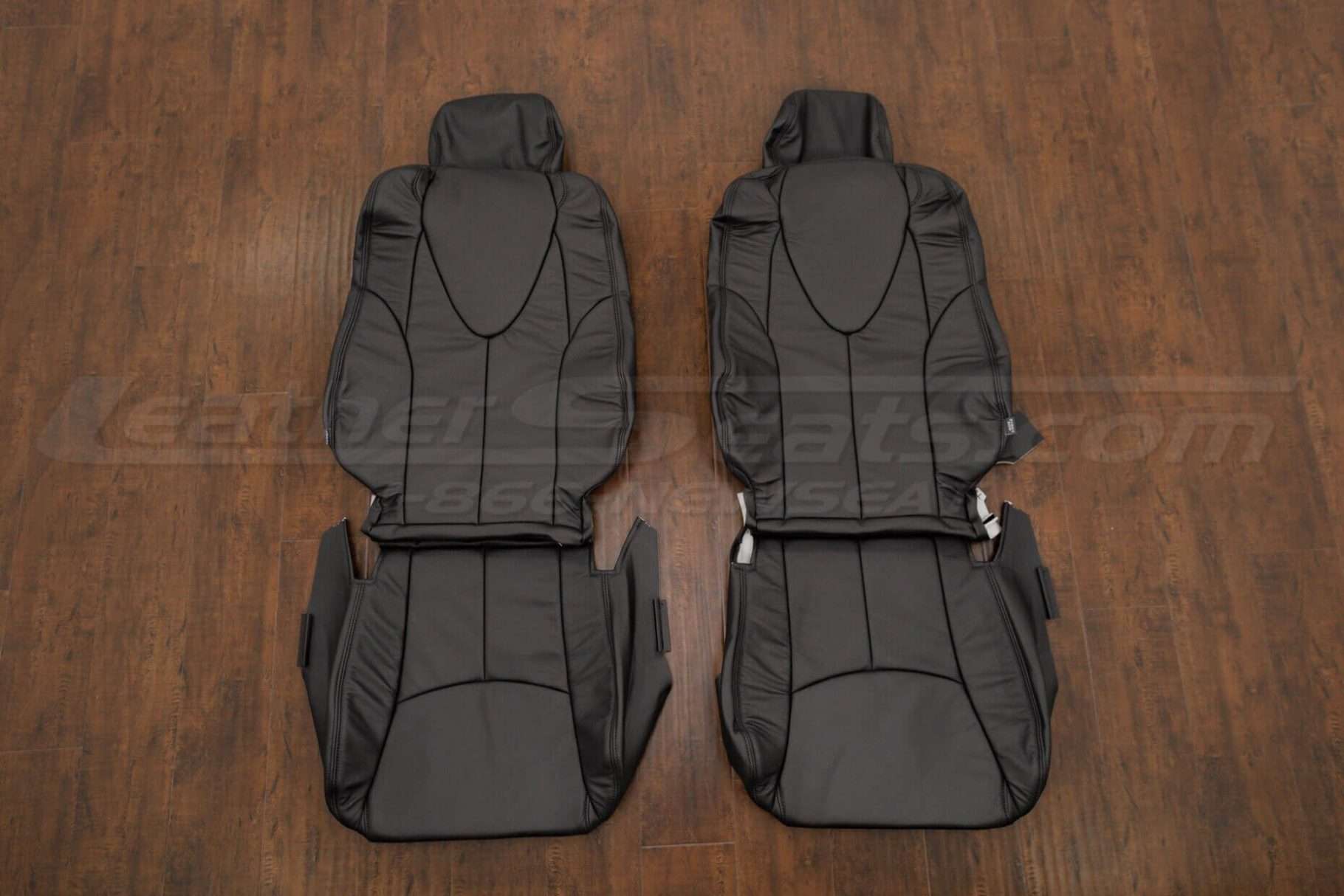 Toyota Camry Leather Seat Kit - Black - Front seat upholstery