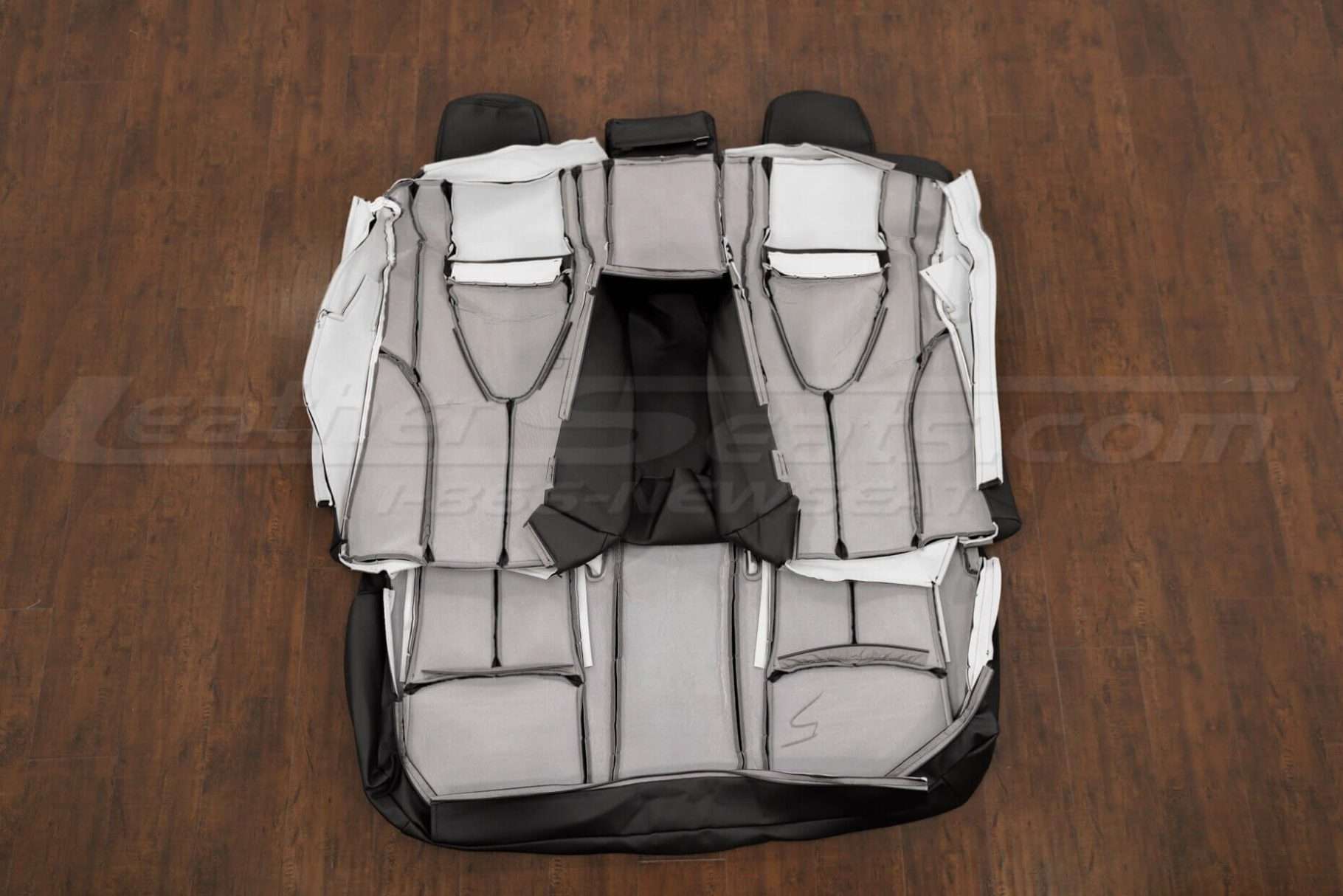 Back view of rear seat uphosltery