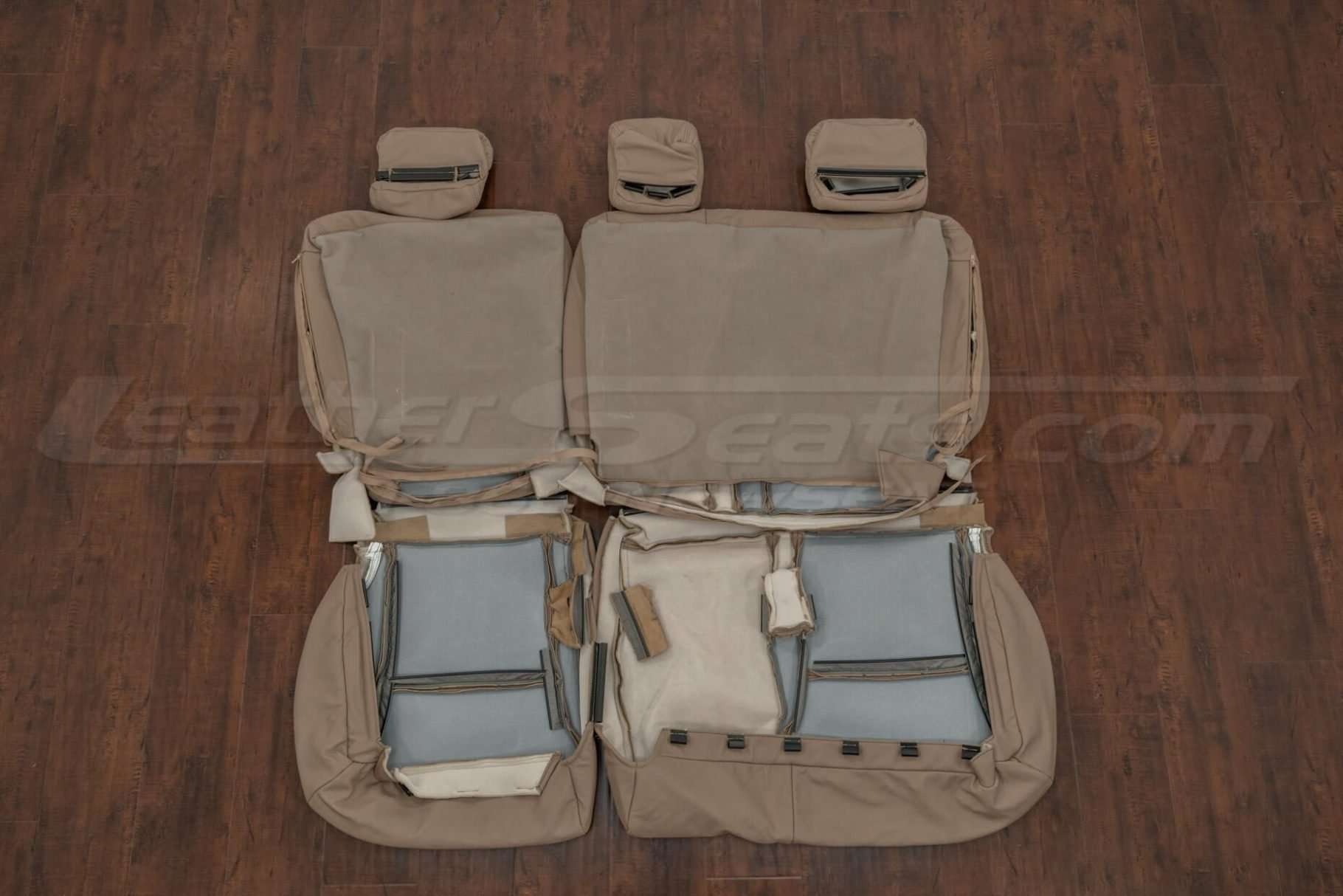 Back view of rear seat upholstery