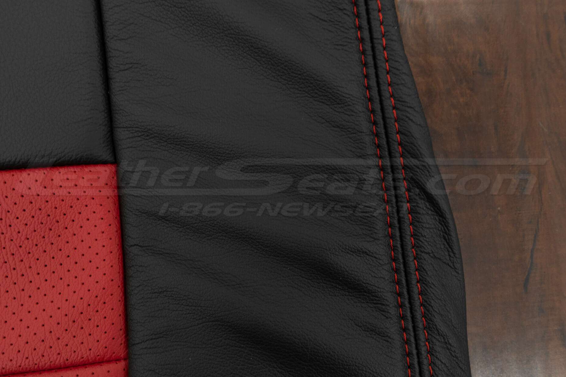 Contrasting Red stitching
