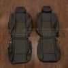 Dodge Challenger Leather Seat Kit - Black - Front seat upholstery