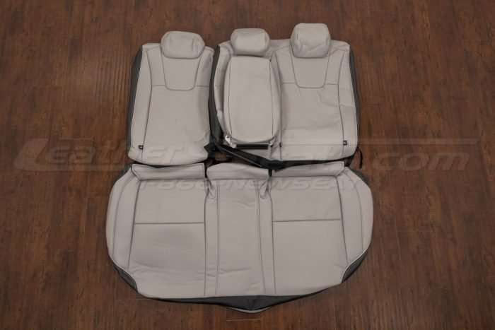 Honda Insight Leather Seat Kit - Dark Graphite & Dove Grey - Rear seat