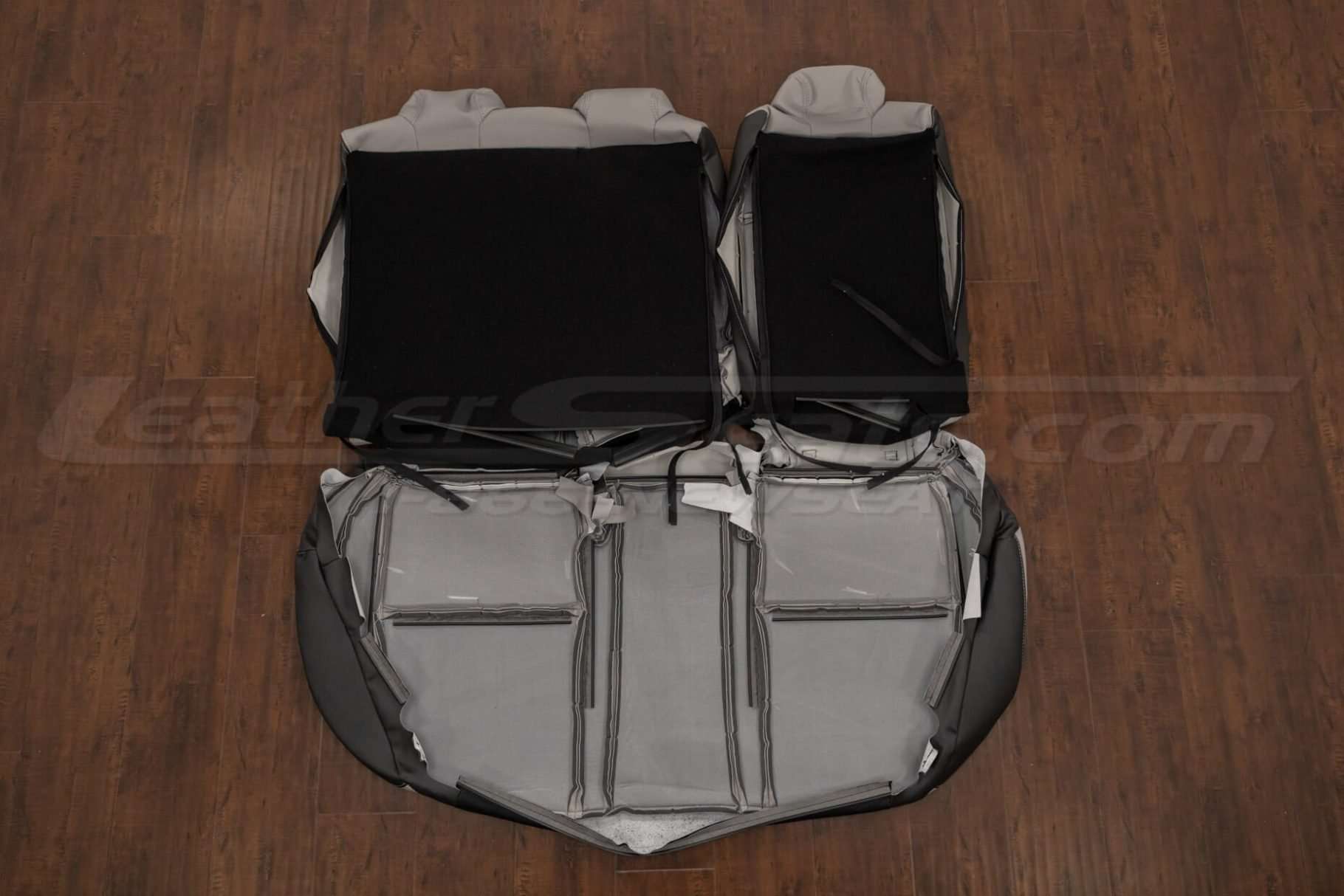 Back view of rear seat upholstery