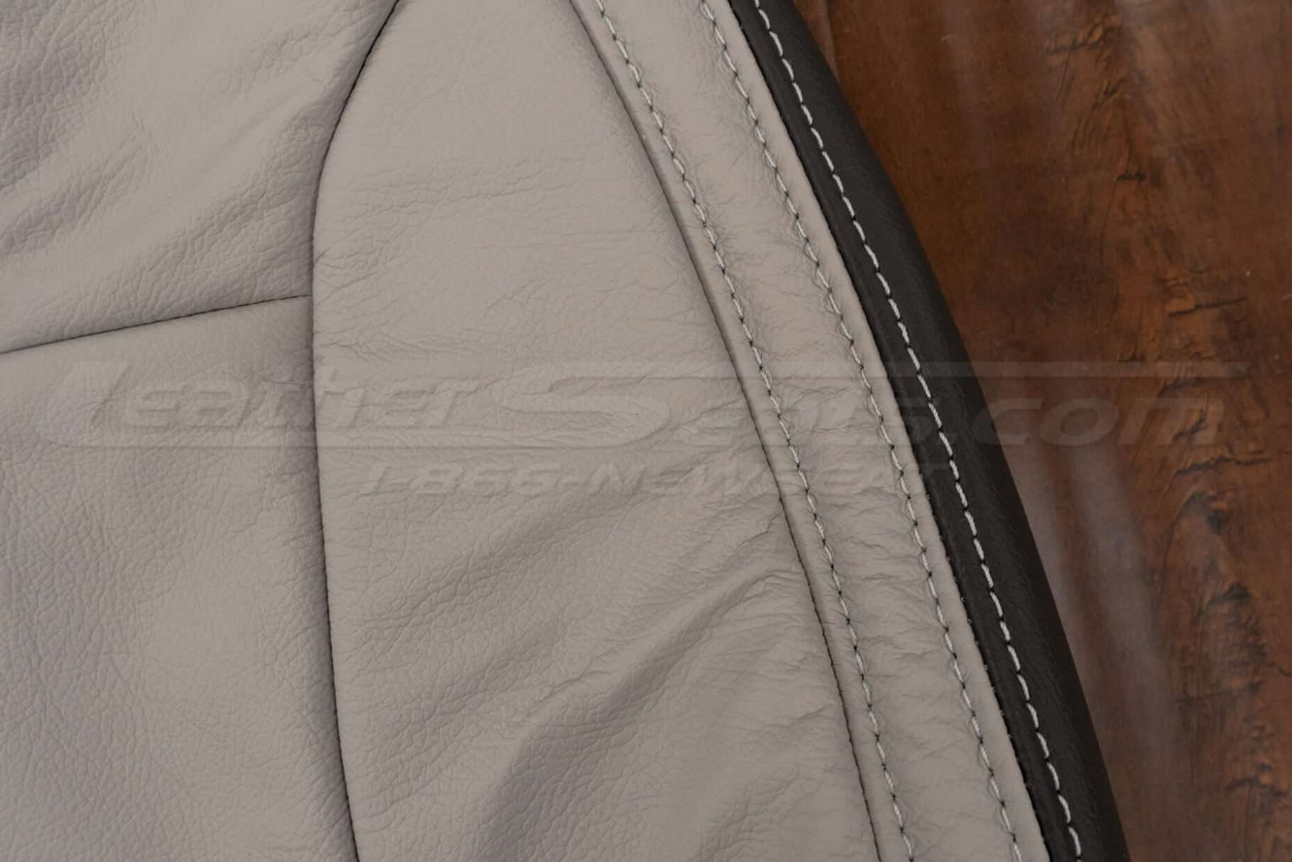 Dove Grey Double-Stitching