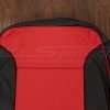 Upper section of front backrest upholstery