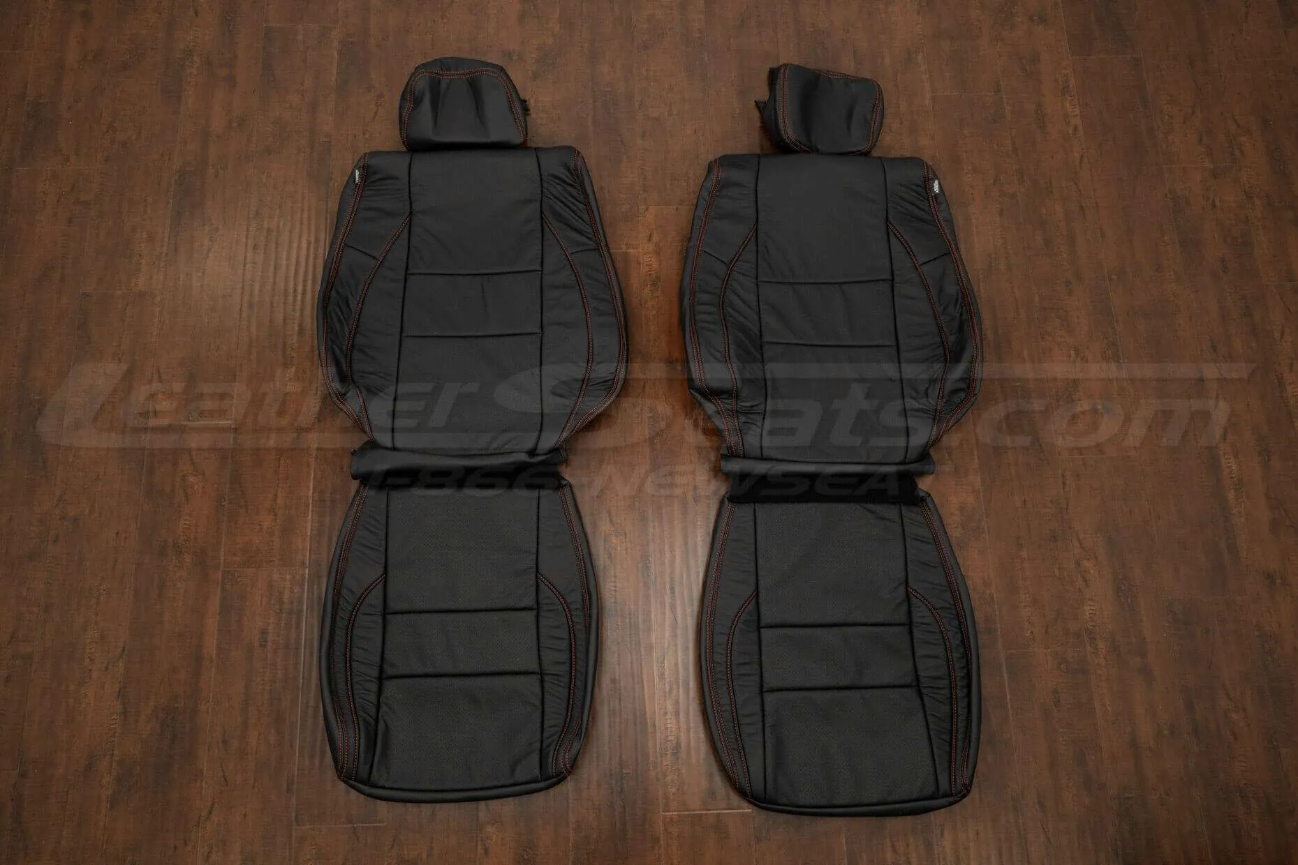 Dodge Durango Leather Seat Kit - Black - first Row Upholstery