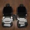 Back view of second row with Armrests