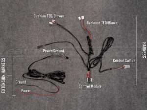 Labeled plug-in and wiring components