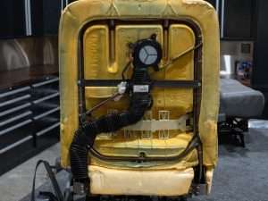 Full venilation system set-up on backrest foam.