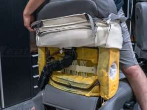 Remove the backrest cover