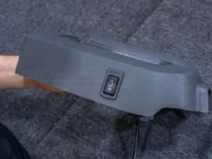 Place switch into the cut-out area