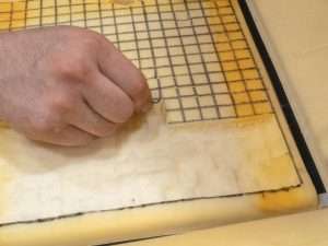 Remove excess foam after cutting